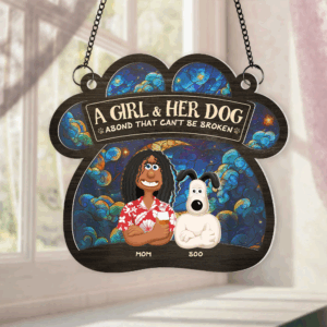 Alternative view of Personalized Gifts For Dog Lovers Window Hanging Suncatcher Ornament 03xqpu030325pa