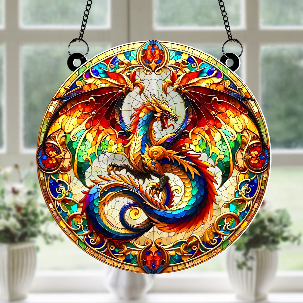 Personalized Gifts For Dragon Lovers Sun Catcher Ornament 02hutn210824