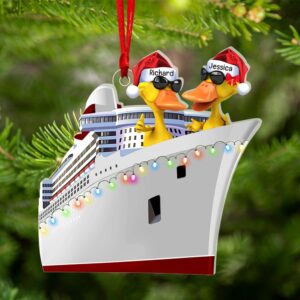 Personalized Gifts For Duck Lovers Christmas Ornament 06qhqn300923 Cruising Duck