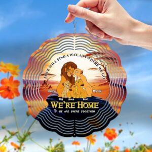 Alternative view of Personalized Gifts For Family 3D Wind Spinner We're Home 01XQLU181224HG
