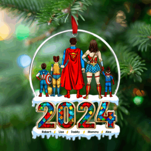 Personalized Gifts For Family Acrylic Ornament 01achu260924tm