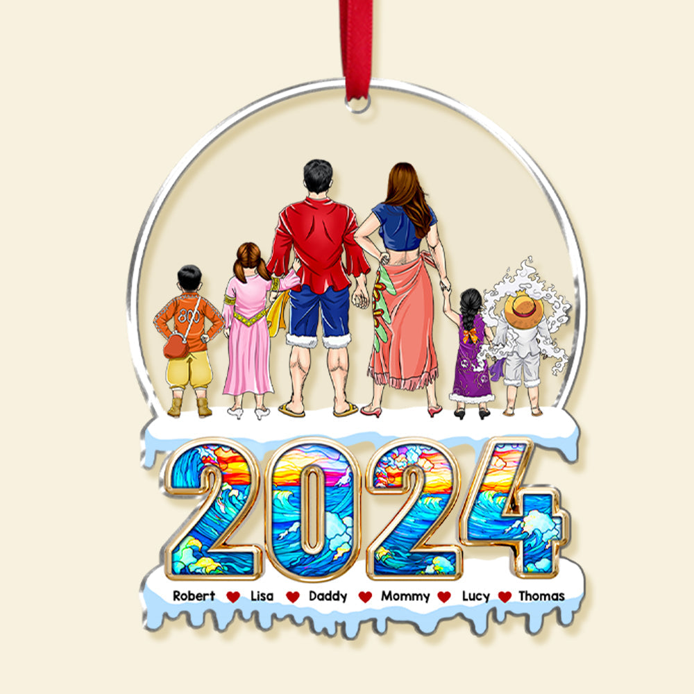 Personalized Gifts For Family Acrylic Ornament 01achu280924pa - Image 5