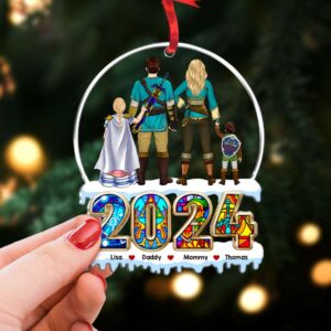Alternative view of Personalized Gifts For Family Acrylic Ornament 02achu280924pa