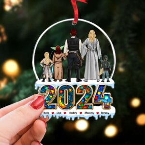 Alternative view of Personalized Gifts For Family Acrylic Ornament  03ACHU280924HHHG