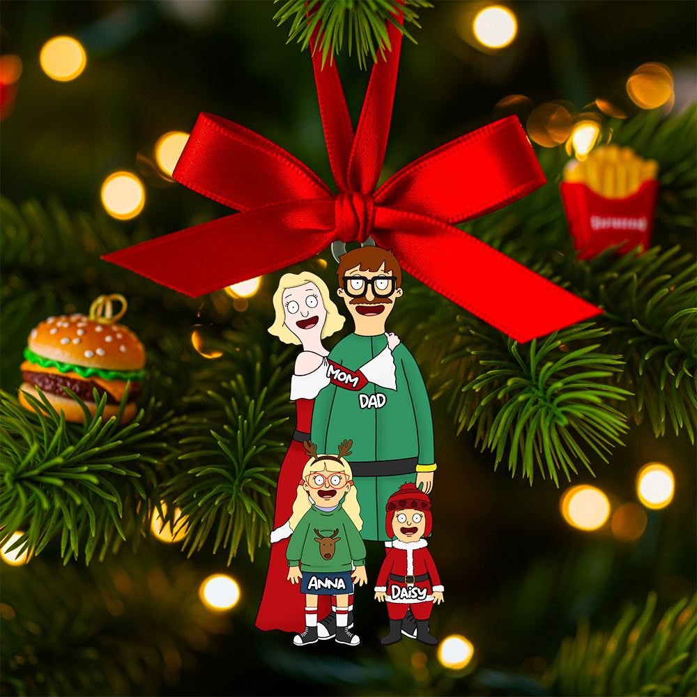 Alternative view of Personalized Gifts For Family Acrylic Ornament 041qhhu291124hg