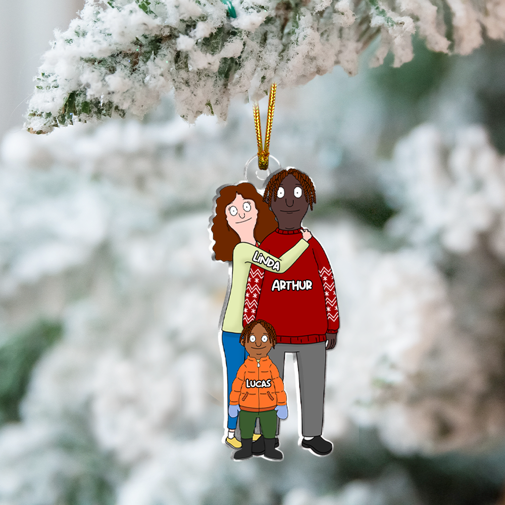 Personalized Gifts For Family Acrylic Ornament 041qhhu291124hg - Image 6