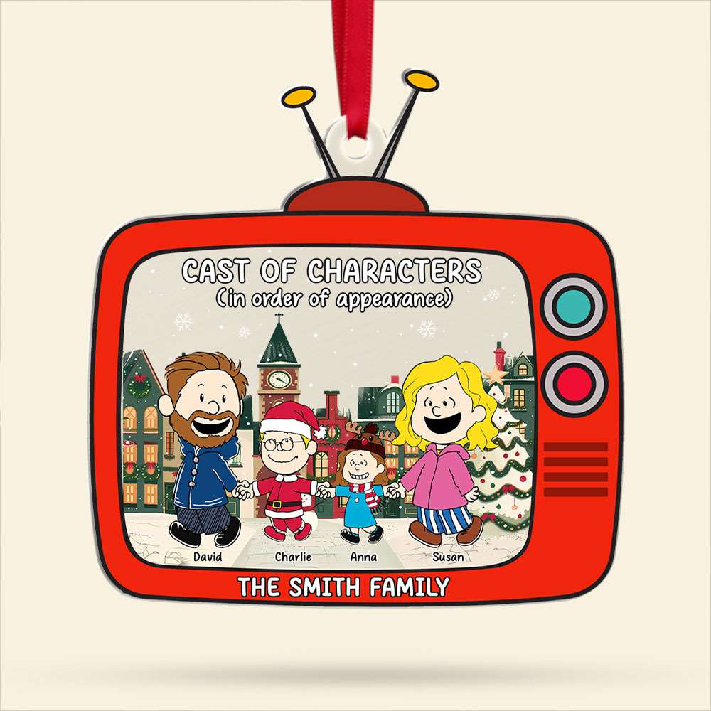 Personalized Gifts For Family Acrylic Ornament Christmas Character Cartoon 04xqti261124 - Image 4