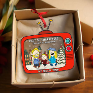 Alternative view of Personalized Gifts For Family Acrylic Ornament Christmas Character Cartoon 04xqti261124