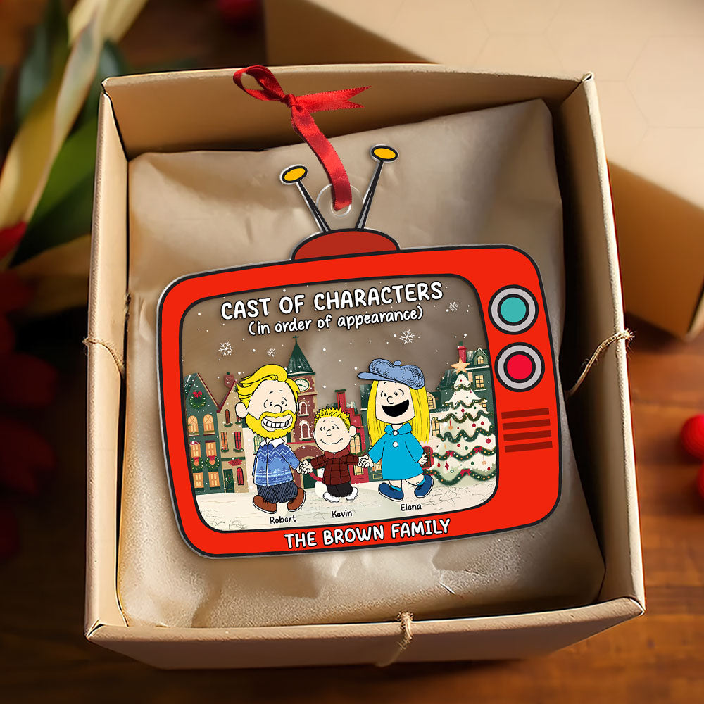 Alternative view of Personalized Gifts For Family Acrylic Ornament Christmas Character Cartoon 04xqti261124