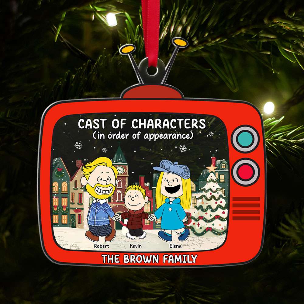 Personalized Gifts For Family Acrylic Ornament Christmas Character Cartoon 04xqti261124 - Image 3