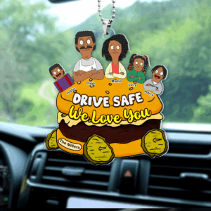 Alternative view of Personalized Gifts For Family Car Ornament, Drive Safe We Love You 03tgpu120225hg