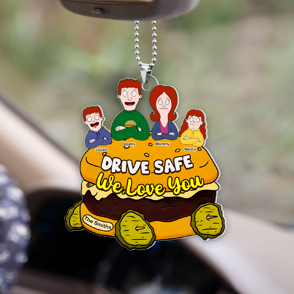 Personalized Gifts For Family Car Ornament, Drive Safe We Love You 03tgpu120225hg - Image 4