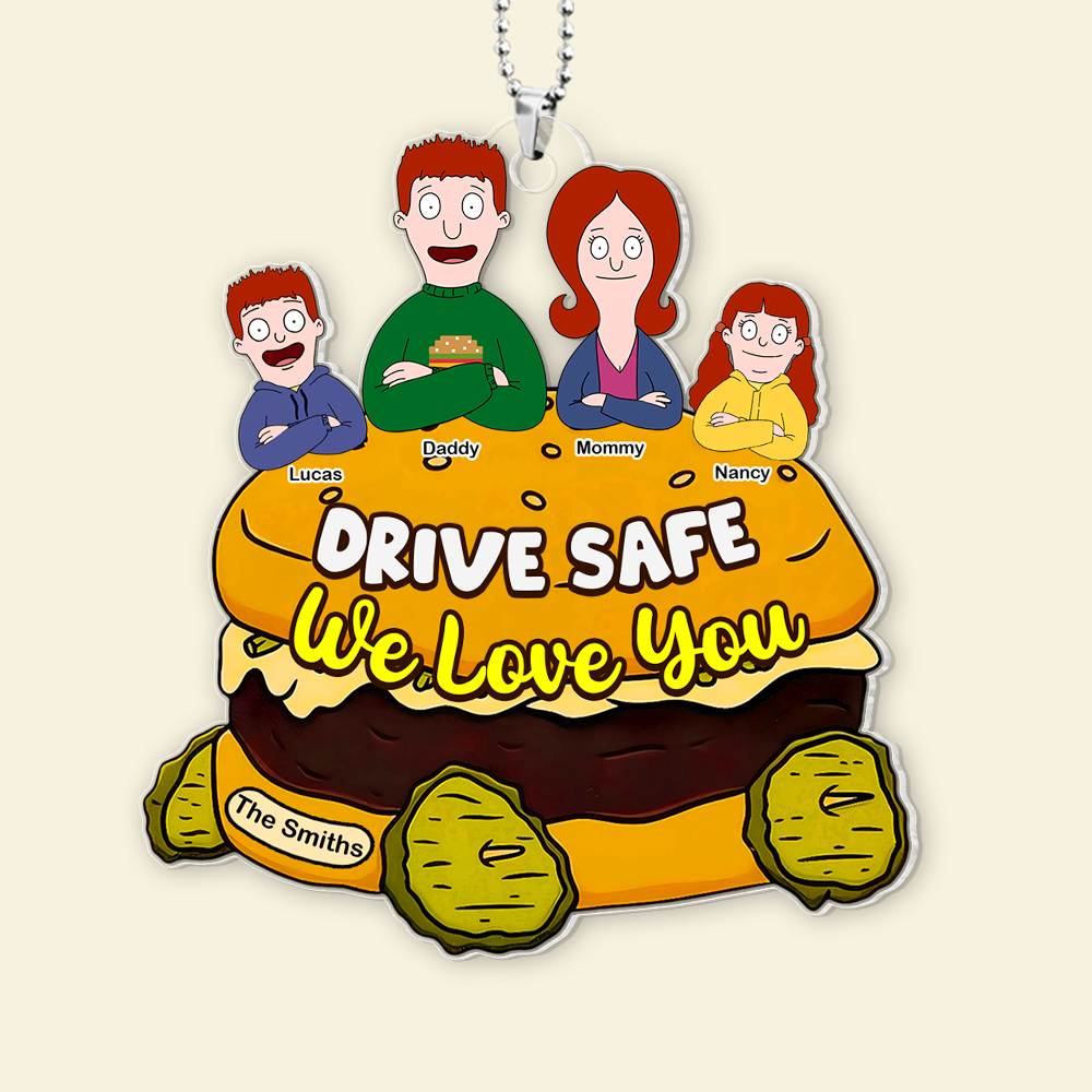 Personalized Gifts For Family Car Ornament, Drive Safe We Love You 03tgpu120225hg - Image 5