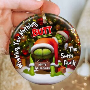 Personalized Gifts For Family, Ceramic Ornament 01HUDT240724 Naughty Ornament