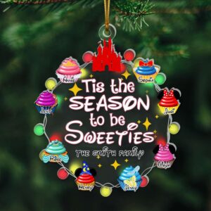 Alternative view of Personalized Gifts For Family, Christmas Lovely Cupcakes Acrylic Ornament 03OHLU061124