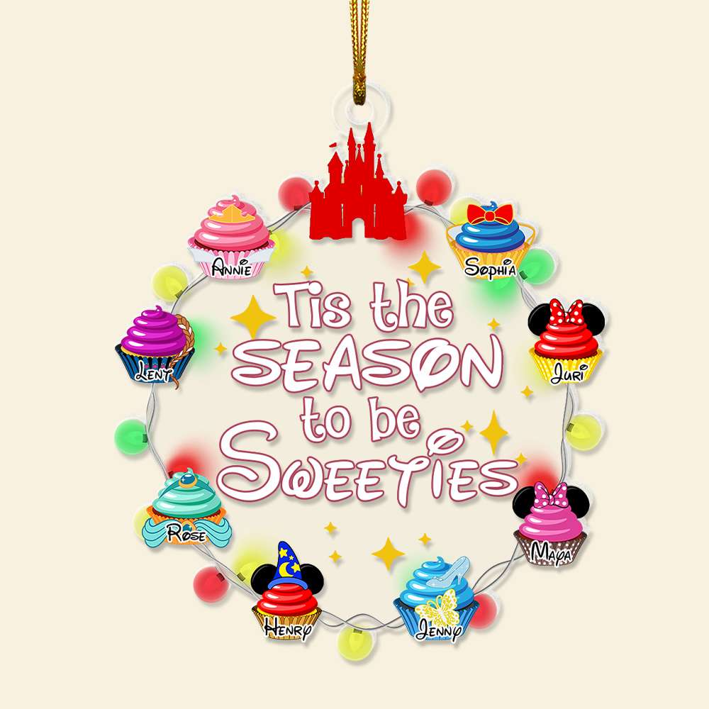 Personalized Gifts For Family, Christmas Lovely Cupcakes Acrylic Ornament 03OHLU061124 - Image 4