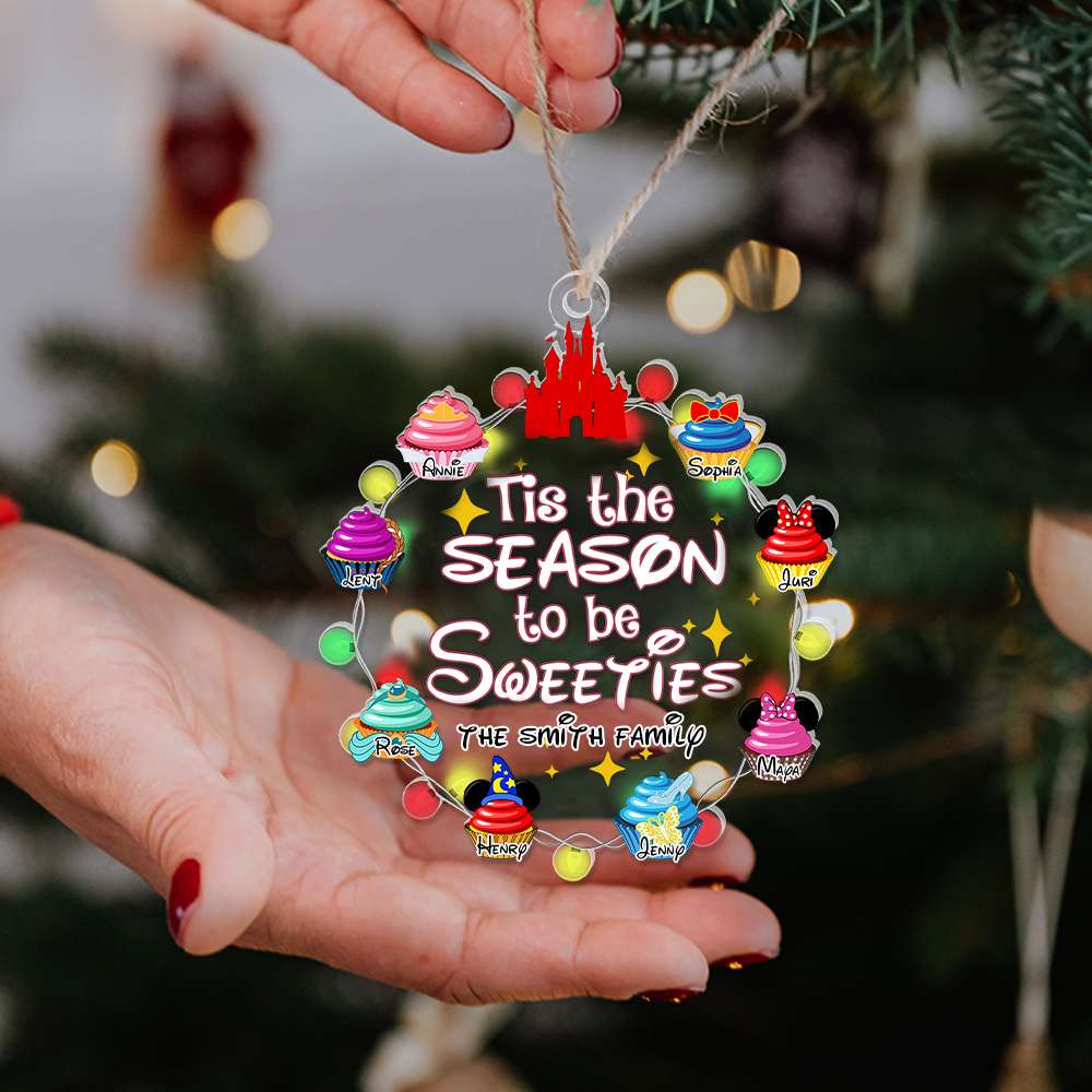 Personalized Gifts For Family, Christmas Lovely Cupcakes Acrylic Ornament 03OHLU061124 - Image 3