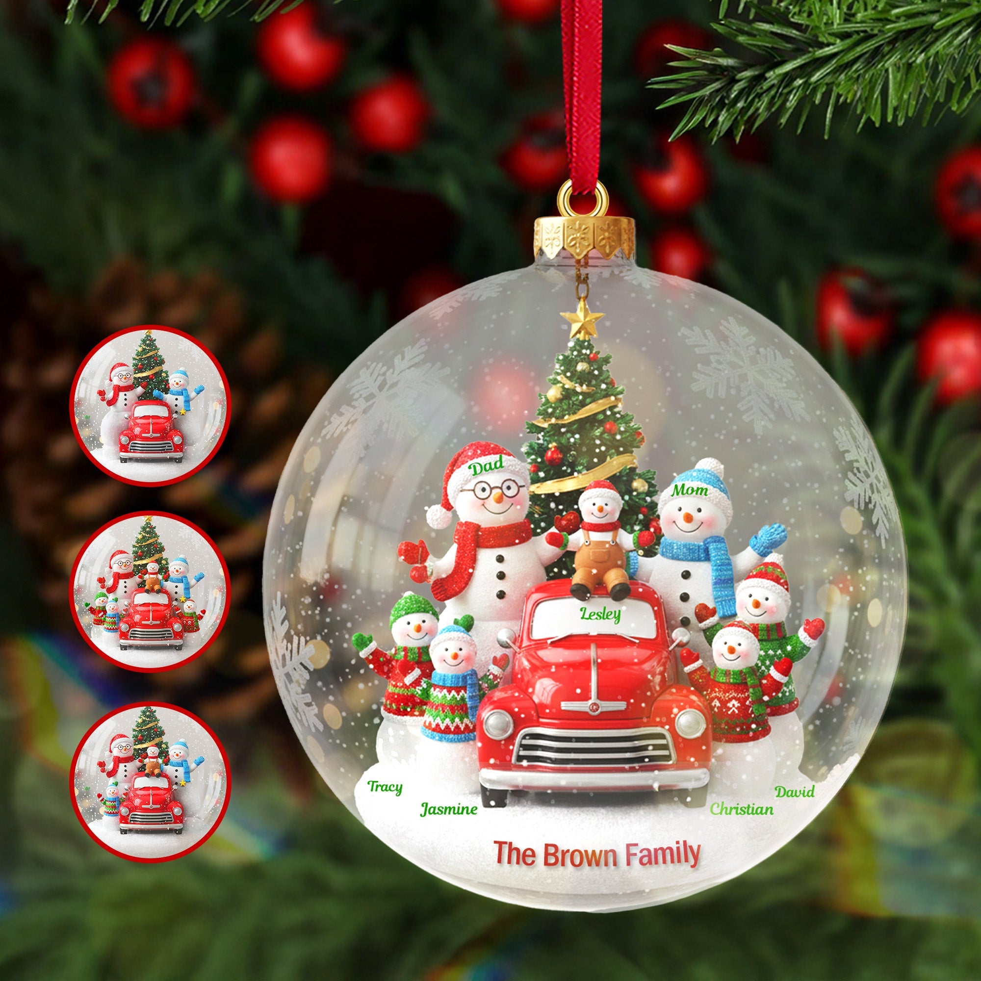 Alternative view of Personalized Gifts For Family Christmas Ornament 01tomg011025