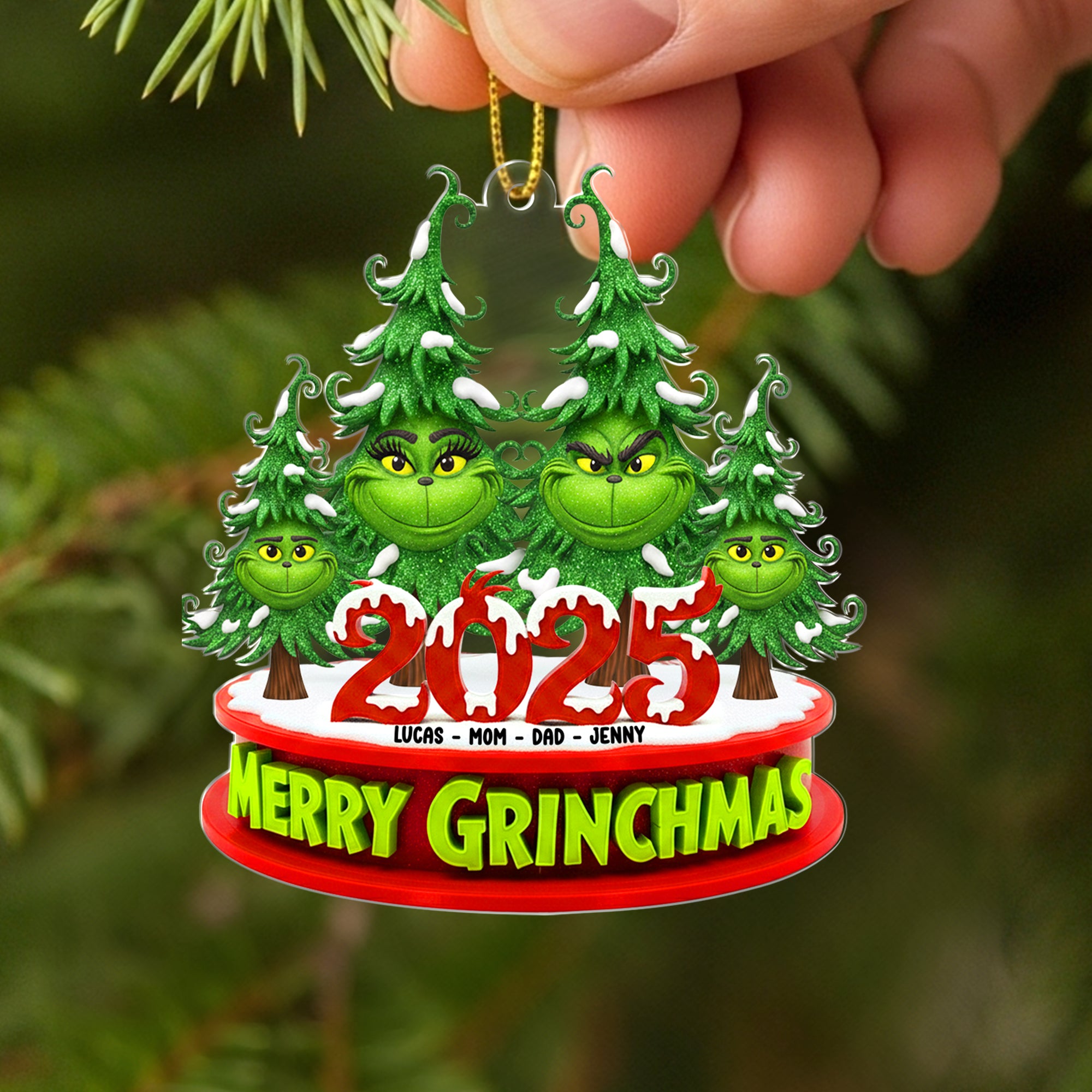 Alternative view of Personalized Gifts For Family Christmas Ornament 02tgtn110925