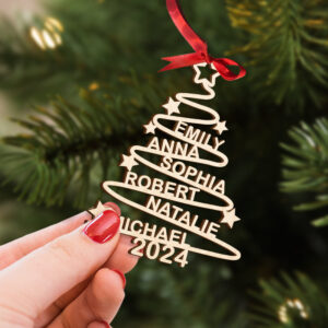 Alternative view of Personalized Gifts For Family Christmas Ornament 04nati230924