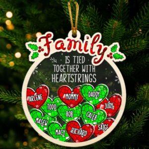 Alternative view of Personalized Gifts For Family Christmas Ornament 05ACDT280924