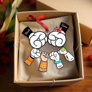 Alternative view of Personalized Gifts For Family Christmas Ornament Family Hands 04ohti231124