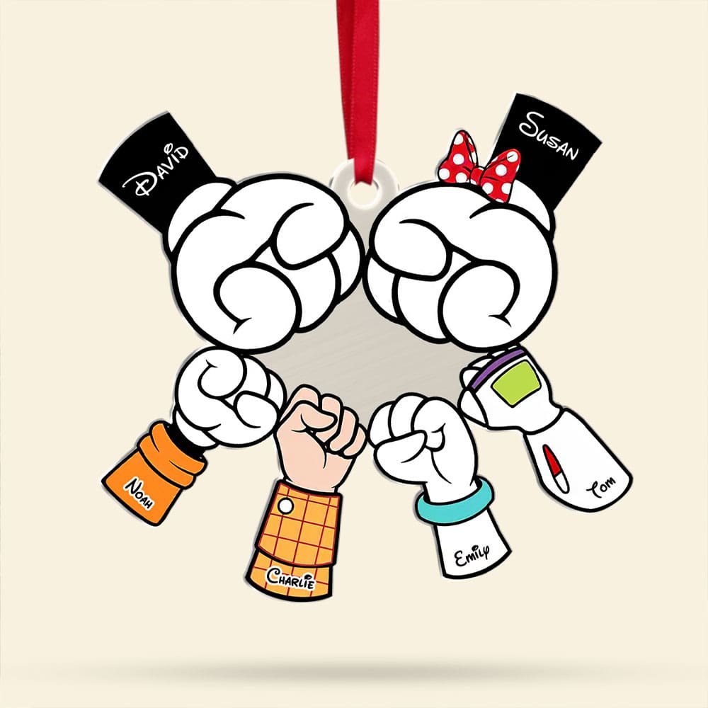 Personalized Gifts For Family Christmas Ornament Family Hands 04ohti231124 - Image 4