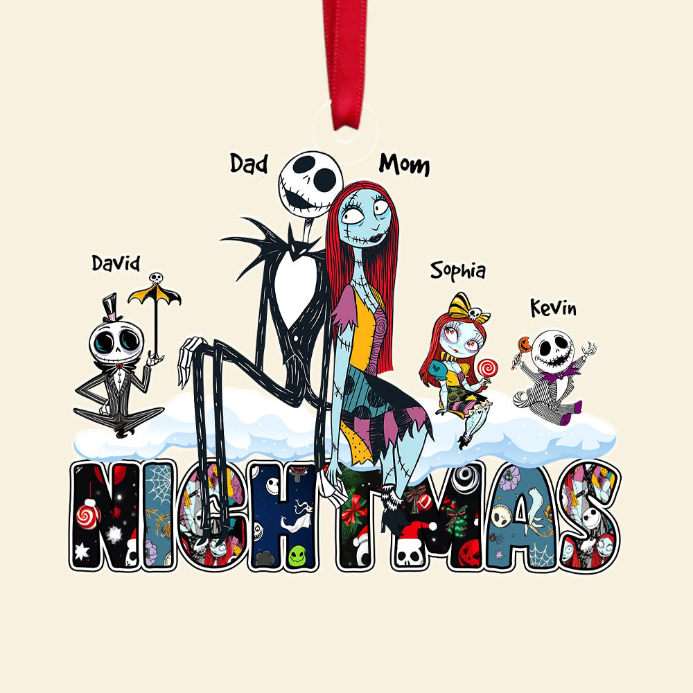 Personalized Gifts For Family Horror Christmas Ornament 05OHDT211124 - Image 4