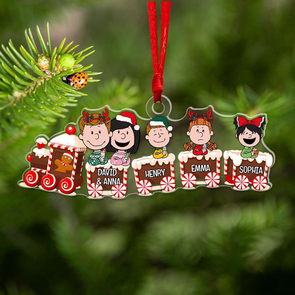 Personalized Gifts For Family Ornament Acrylic Christmas 02XQLU130924HG