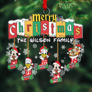 Alternative view of Personalized Gifts For Family Ornament, Cute Stockings 03qhpu160824