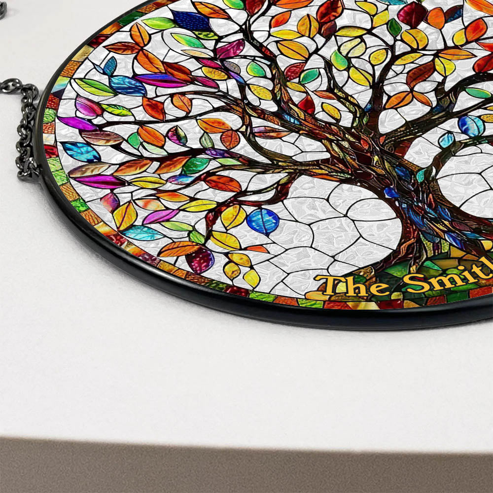 Personalized Gifts For Family Stained Glass 05acdt250824 Family Tree - Image 5