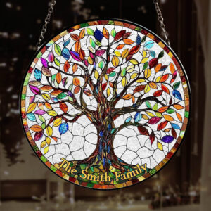 Personalized Gifts For Family Stained Glass 05acdt250824 Family Tree