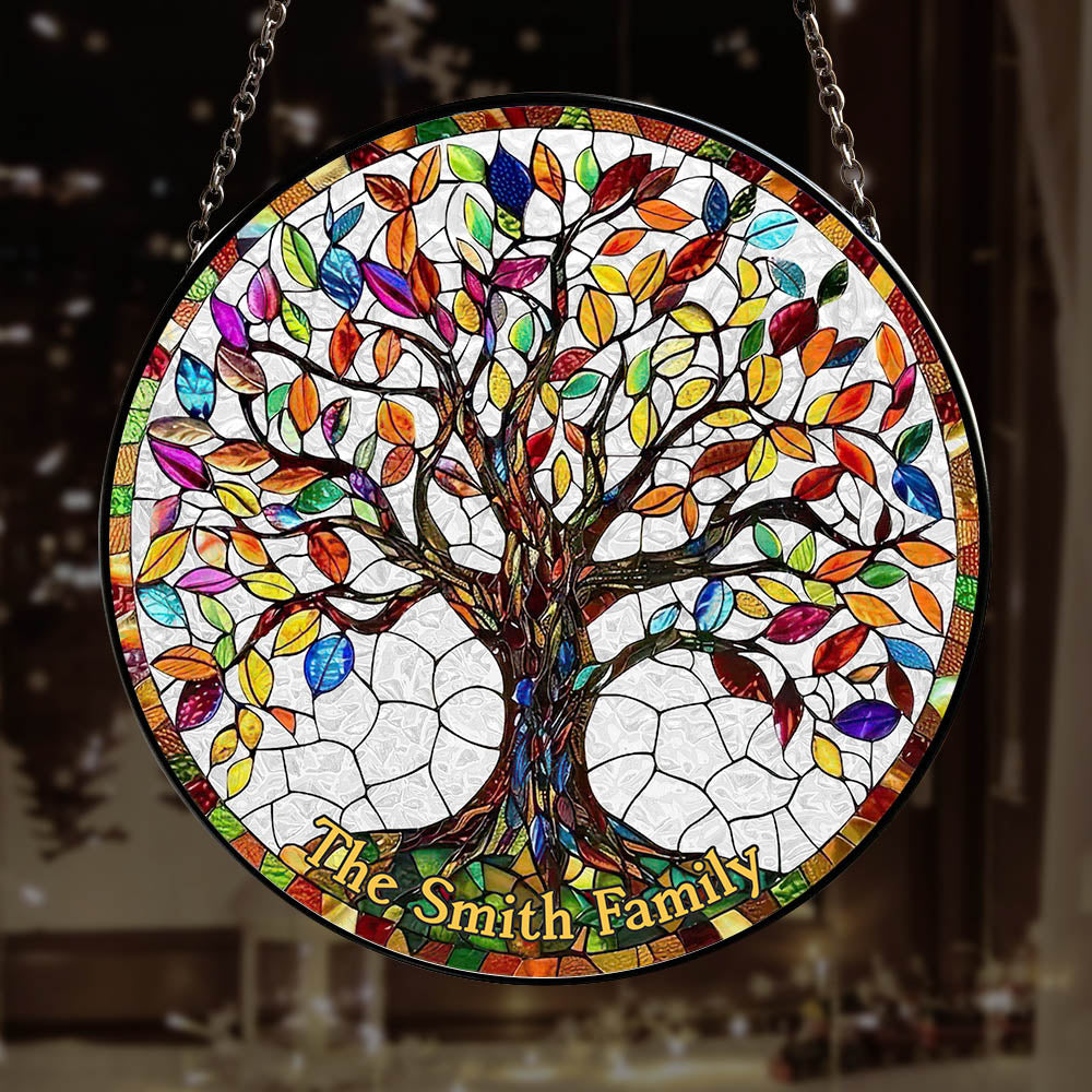 Personalized Gifts For Family Stained Glass 05acdt250824 Family Tree