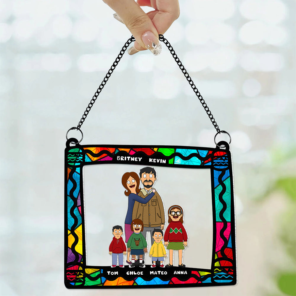 Personalized Gifts For Family Window Hanging Suncatcher Ornament 02ACDT040225HG - Image 4