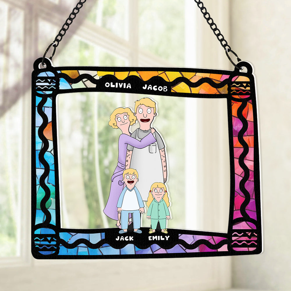 Personalized Gifts For Family Window Hanging Suncatcher Ornament 02ACDT040225HG - Image 3