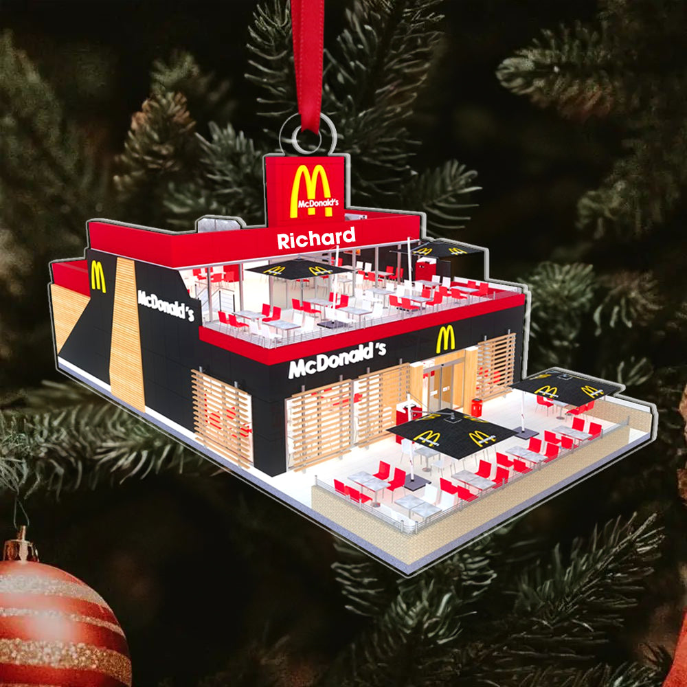Personalized Gifts For Fast Food Lovers Acrylic Ornament 01kaqn261124
