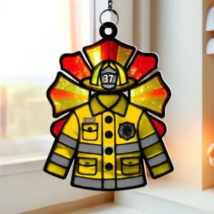 Personalized Gifts For Firefighters Suncatcher Ornament 03ohtn261224