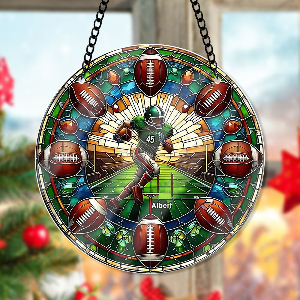 Personalized Gifts For Football Lovers Suncatcher Ornament 104acxx270824 - Image 3