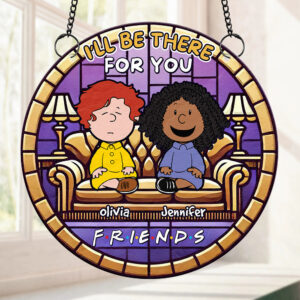 Personalized Gifts For Friend Stained Glass Besties Will Always Be There 01QHDT071224HH