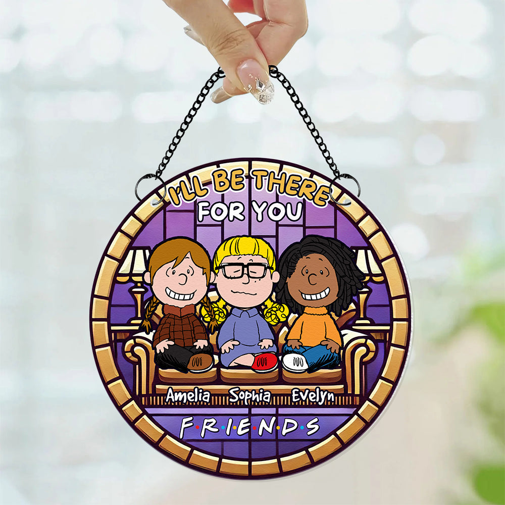 Personalized Gifts For Friend Stained Glass Besties Will Always Be There 01QHDT071224HH - Image 3