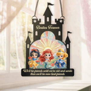 Alternative view of Personalized Gifts For Friend Suncatcher Ornament, Princess Lovers 04TGPU080725
