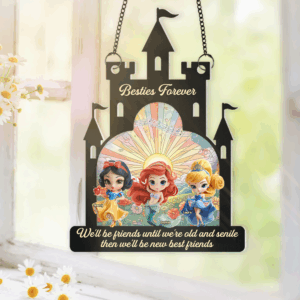 Personalized Gifts For Friend Suncatcher Ornament, Princess Lovers 04TGPU080725