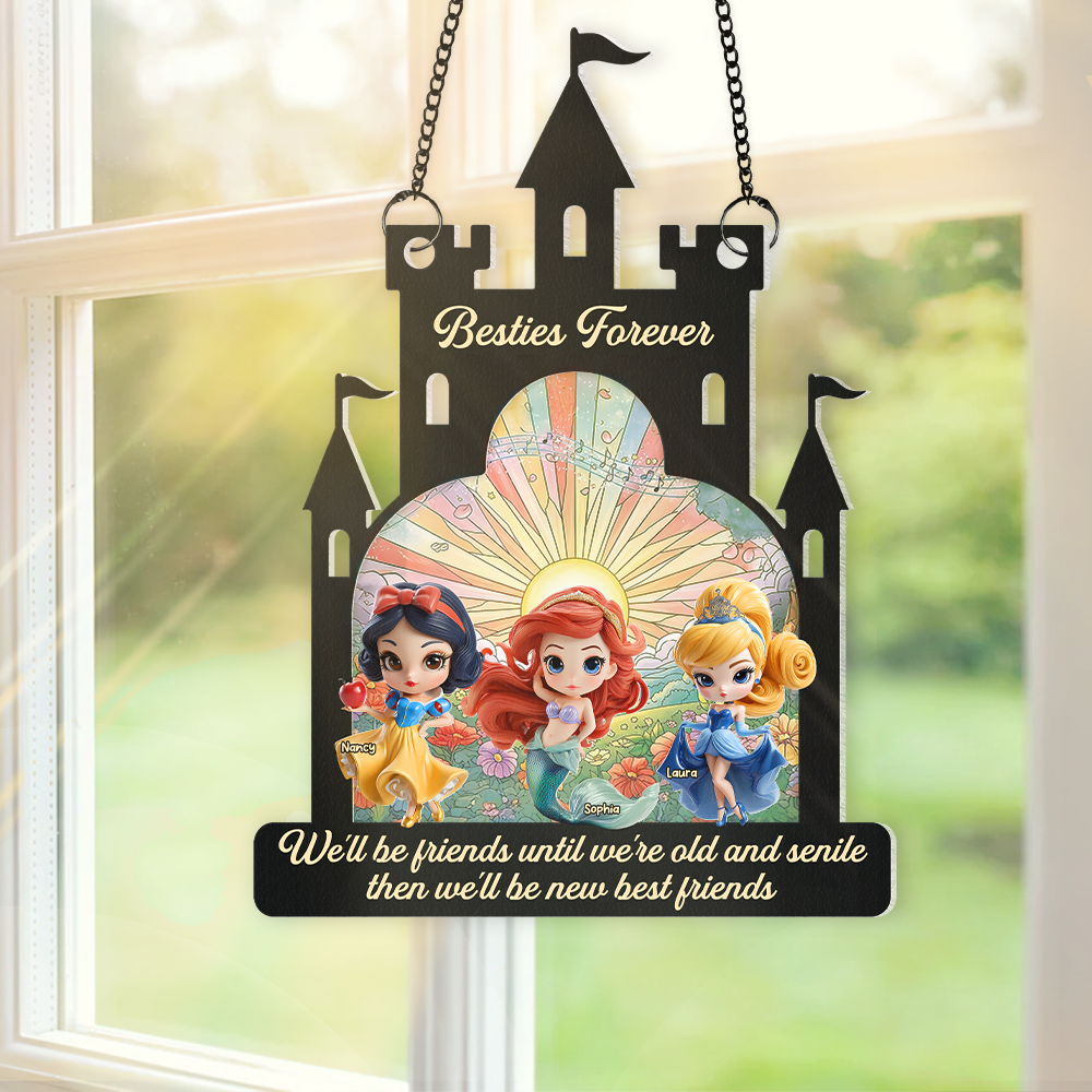 Personalized Gifts For Friend Suncatcher Ornament, Princess Lovers 04TGPU080725 - Image 4