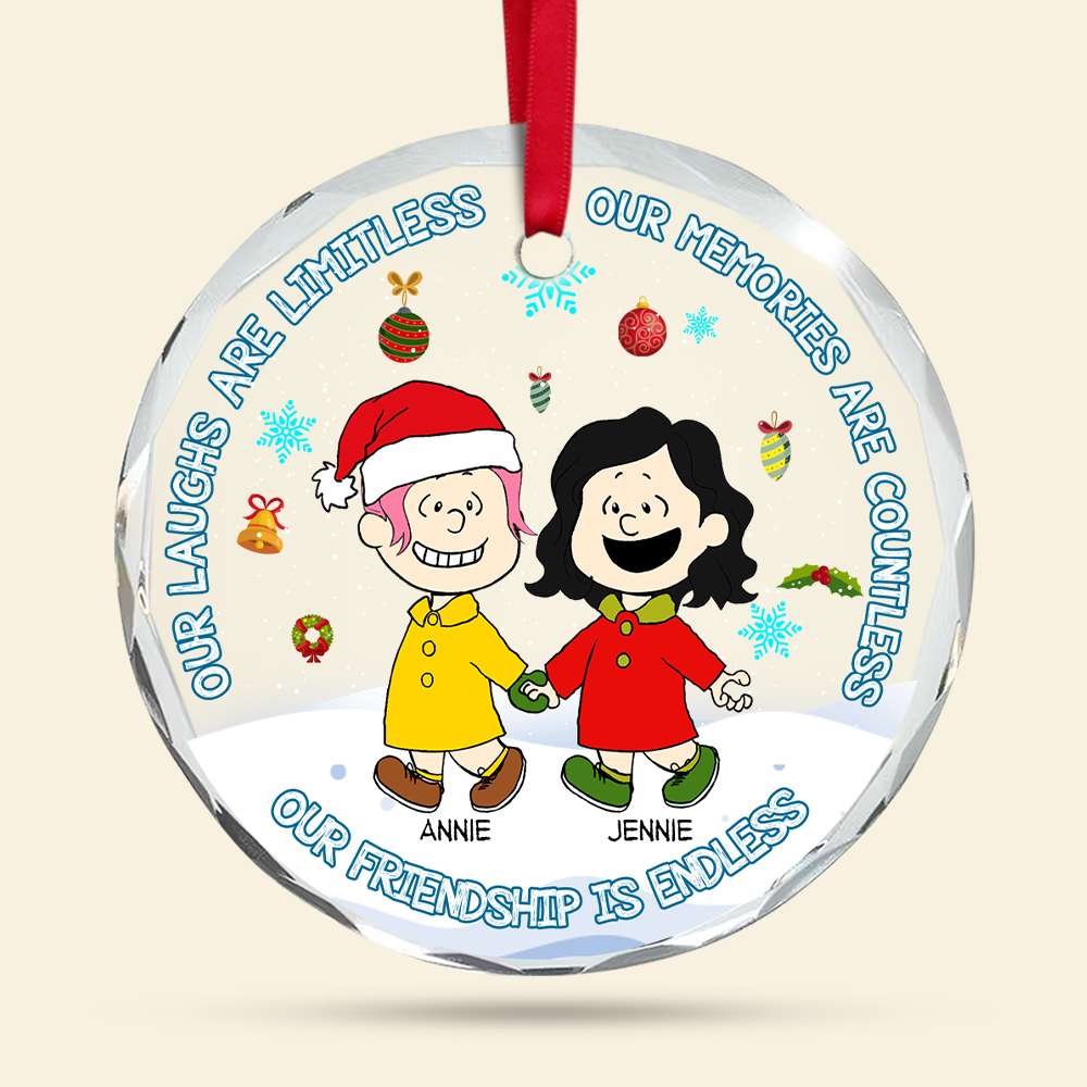 Personalized Gifts For Friends Christmas Crystal Ornament 01XQLU051124HH - Image 4