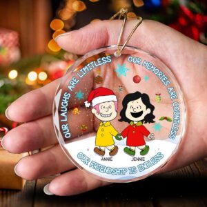 Alternative view of Personalized Gifts For Friends Christmas Crystal Ornament 01XQLU051124HH