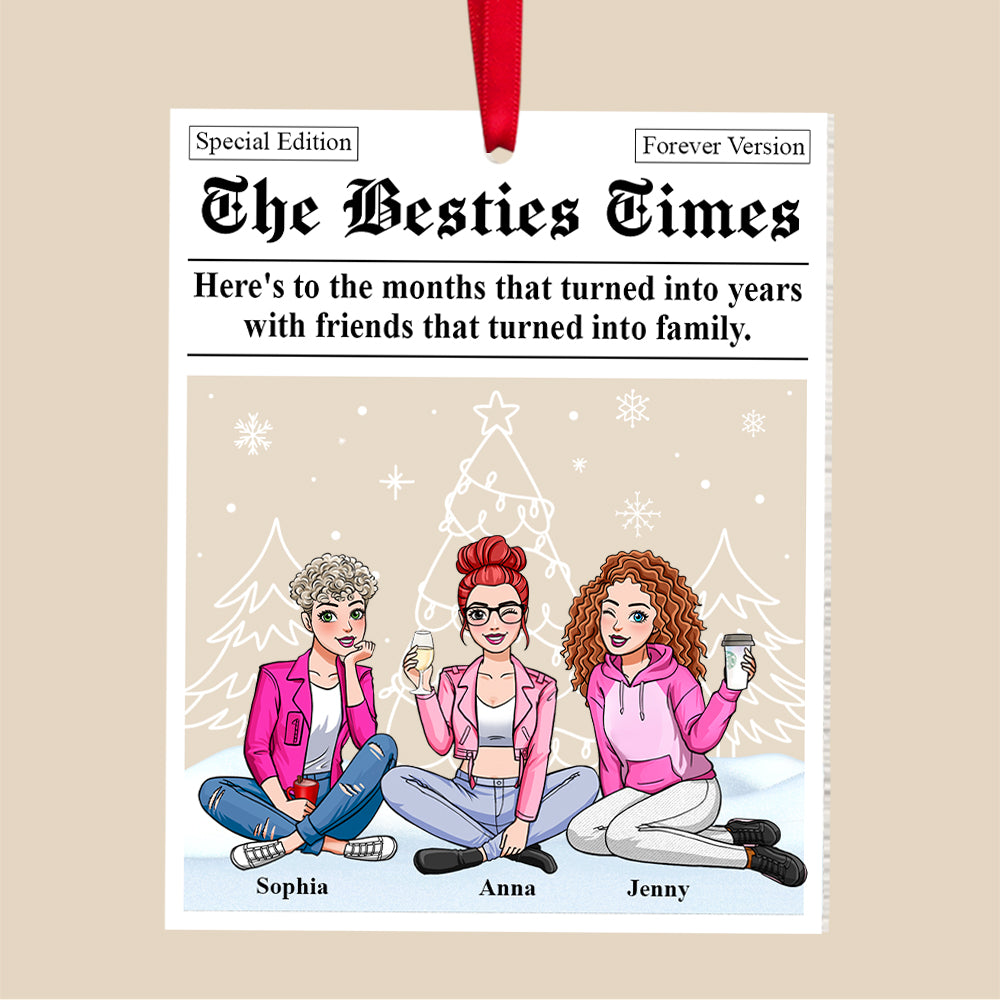 Personalized Gifts For Friends Christmas Ornament 02katn251124hh - Image 4