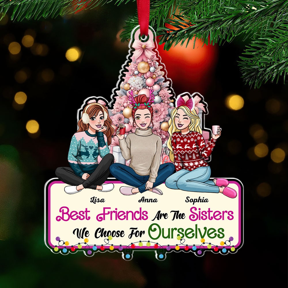 Alternative view of Personalized Gifts For Friends Christmas Ornament 02xqti110924hh