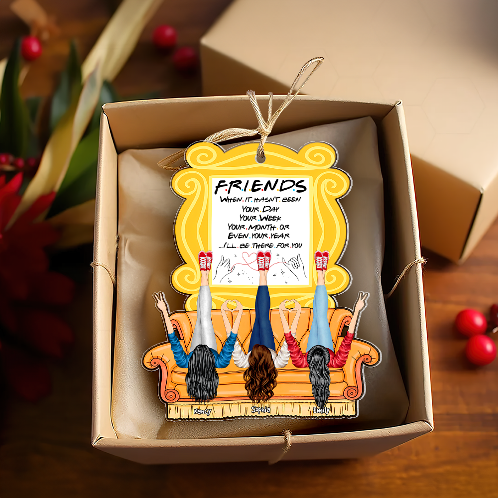Personalized Gifts For Friends Ornament, I'll Be There For You - Image 5