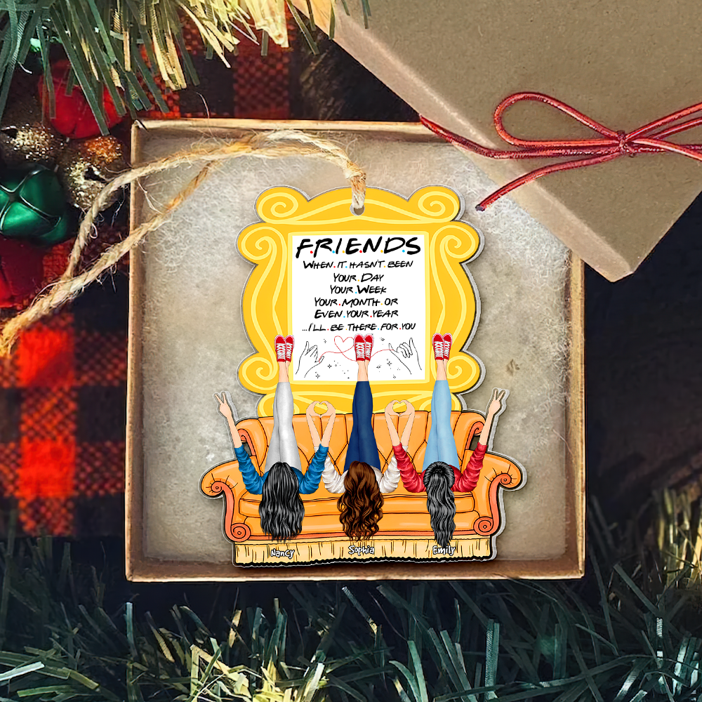Personalized Gifts For Friends Ornament, I'll Be There For You - Image 6