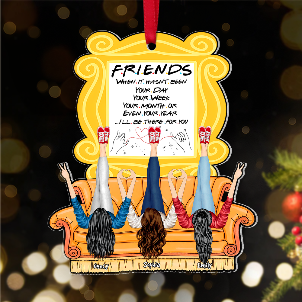 Personalized Gifts For Friends Ornament, I'll Be There For You - Image 3